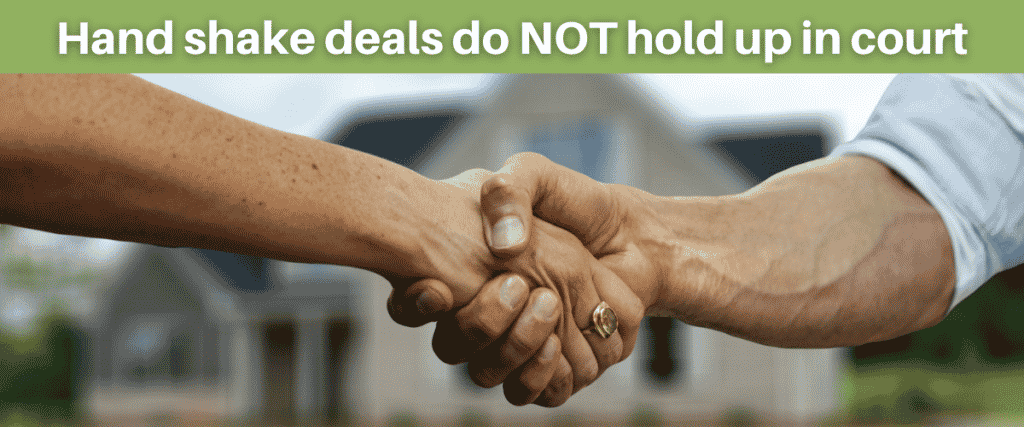 don't just hand shake with tenants